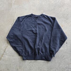 Vintage Nike Team Blank Plain Center Swoosh Crewneck Sweatshirt Size M